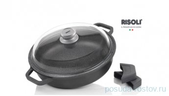 Сотейник 28 см с крышкой литой 3 л &quot;Risoli /HardStone Granito Induction&quot; / 154510