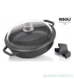 Сотейник 28 см с крышкой литой 3 л &quot;Risoli /HardStone Granito Induction&quot; / 154510