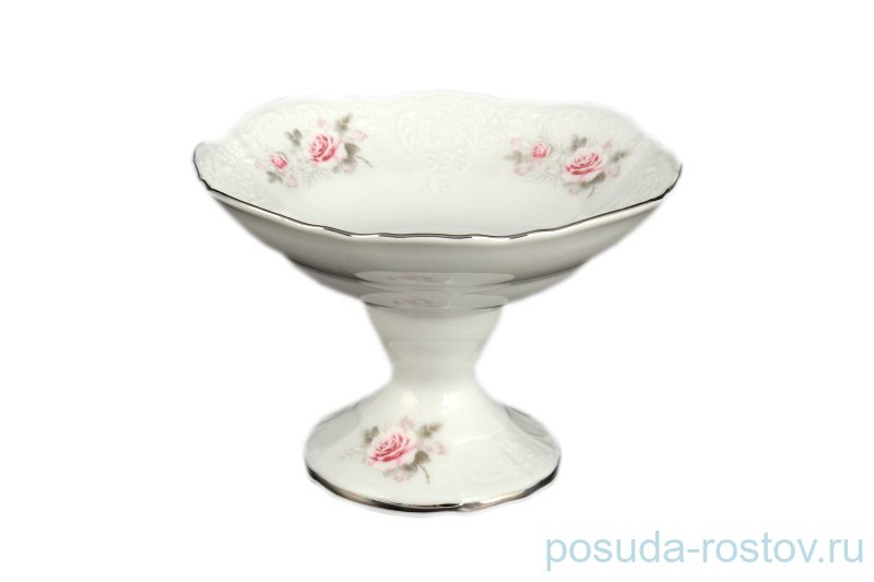 Салатник 16 см н/н "Бернадотт /Серая роза /платина" / 098790