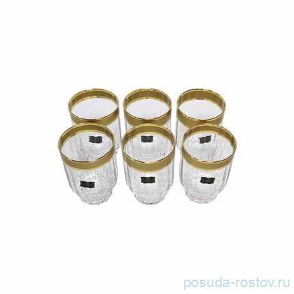 Стаканы для коктейля 375 мл 6 шт &quot;Florian /Матовая полоса /золото&quot; / 331988