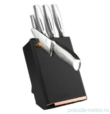 Набор ножей для кухни 8 предметов на подставке с ножеточкой &quot;Kikoza Collection&quot; / 135763