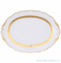 Блюдо 36 см овальное &quot;Офелия /Золотая лента&quot; / 307703