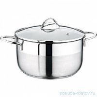 Кастрюля 22 х 12 см со стеклянной крышкой 4,3 л &quot;SINGLE COOKWARE&quot; / 284267