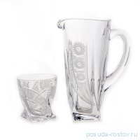 Набор для воды 7 предметов (кувшин 1,1 л + 6 стаканов по 340 мл) &quot;Квадро /D7&quot; / 105508