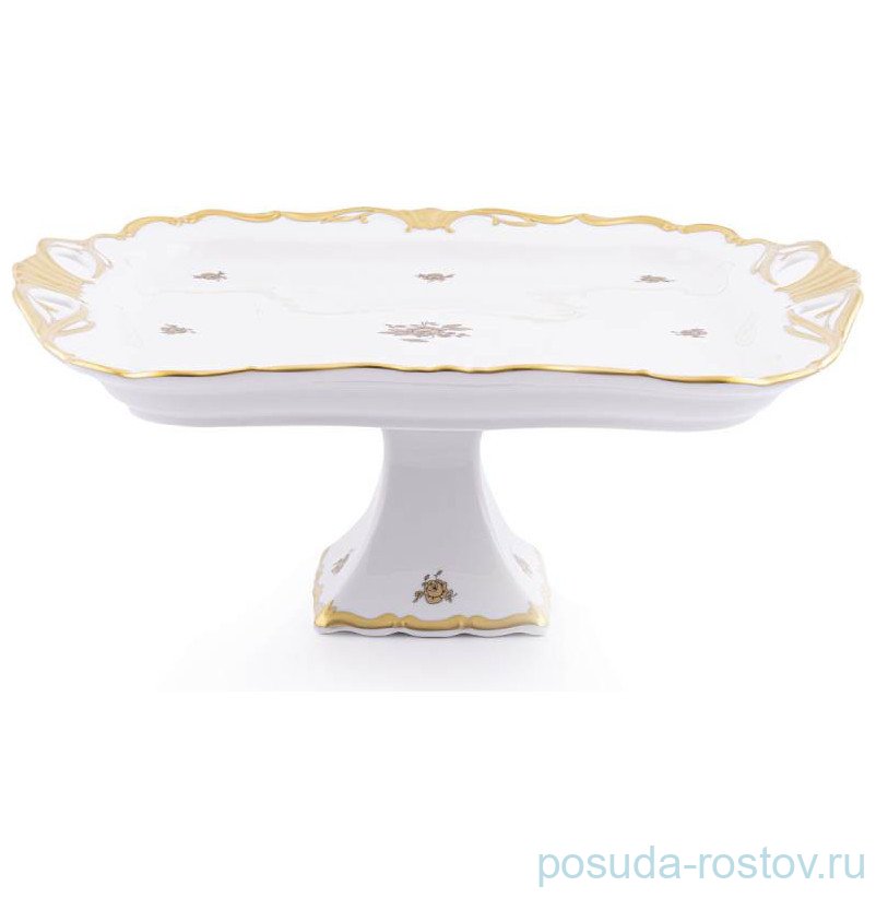 Поднос 34 х 29 см н/н "Корона /Золотая роза" / 246926