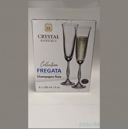 Бокалы для шампанского 190 мл 6 шт &quot;Fregata /Антик /Янтарная чаша&quot;  / 308194