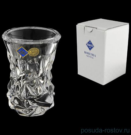 Ваза для цветов 10 см &quot;Glacier /Без декора&quot; хрусталь Йиглава / 105084