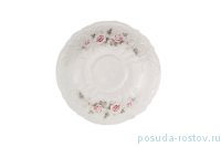 Блюдце 15,5 см круглое &quot;Бернадотт /Серая роза /платина&quot; / 116901