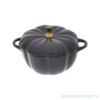 Форма для запекания 15,7 х 12,4 х 6 см с крышкой 380 мл чёрная &quot;Pumpkin /Repast&quot;   / 290732