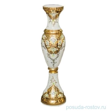Ваза для цветов 100 см напольная &quot;Лепка белая&quot; / 034018