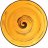 Тарелка 25,5 см глубокая жёлтая &quot;Spiral&quot; / 261610