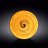 Тарелка 25,5 см глубокая жёлтая &quot;Spiral&quot; / 261610
