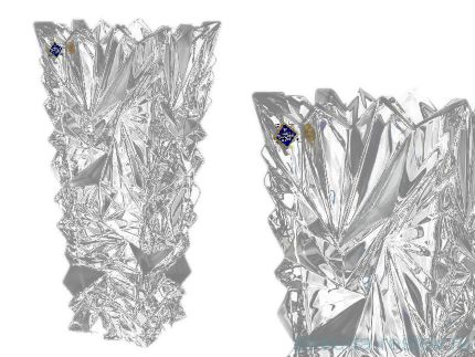 Ваза для цветов 30,5 см &quot;Glacier /Матовые льдинки&quot; хрусталь Йиглава / 157558