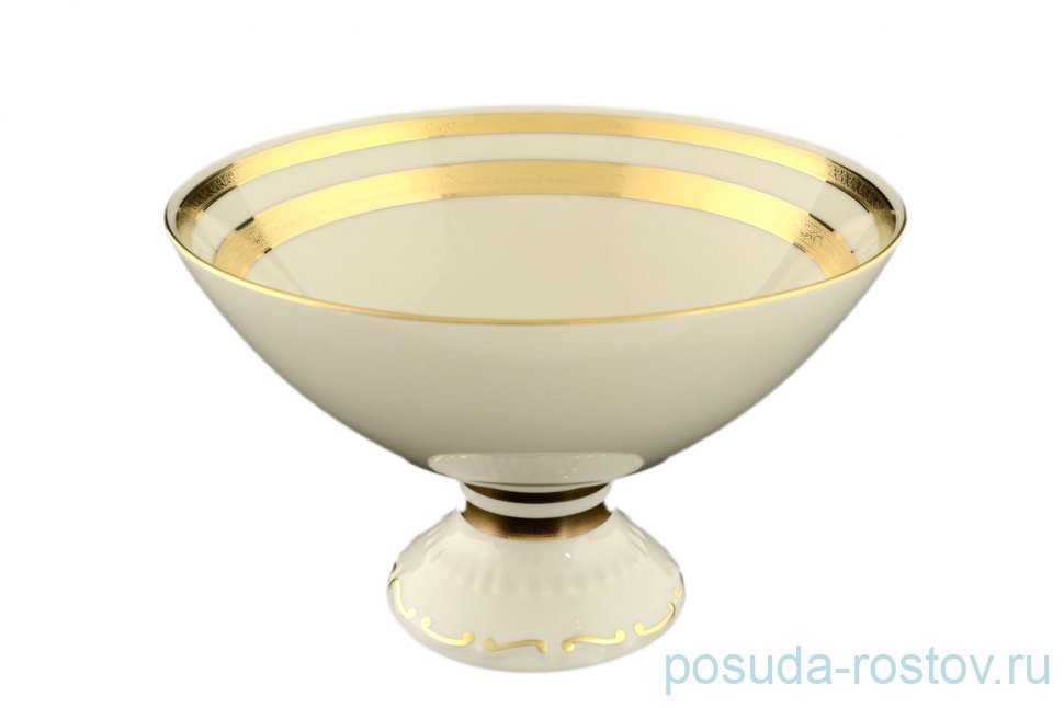 Фруктовница 24 см н/н "Констанц /Двойная золотая лента /9321" крем. / 056168