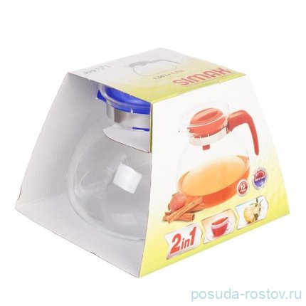 Заварочный чайник 1,7 л с крышкой ассорти &quot;Сватава /Simax&quot; / 019475
