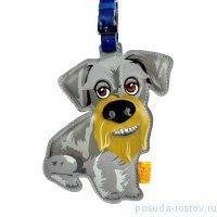 Кожаный брелок на сумку &quot;Schnauzer&quot; / 144005