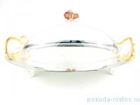 Блюдо для сервировки 34 х 45 см с крышкой &quot;Цветок&quot; / 208798