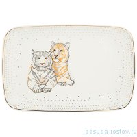 Блюдо 28 х 19 х 3 см прямоугольное белое &quot;Top style&quot; / 263418