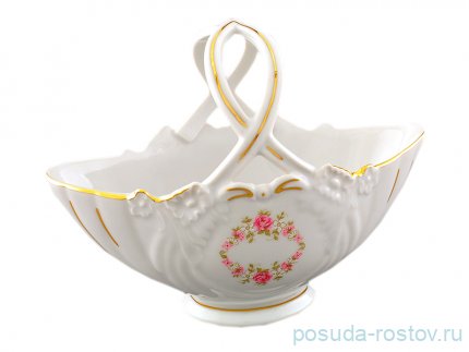 Корзинка 14 см &quot;Соната /Розовый цветок&quot; / 097152