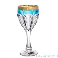 Бокалы для белого вина 190 мл 6 шт &quot;Сафари /Бирюзовые&quot; / 208014