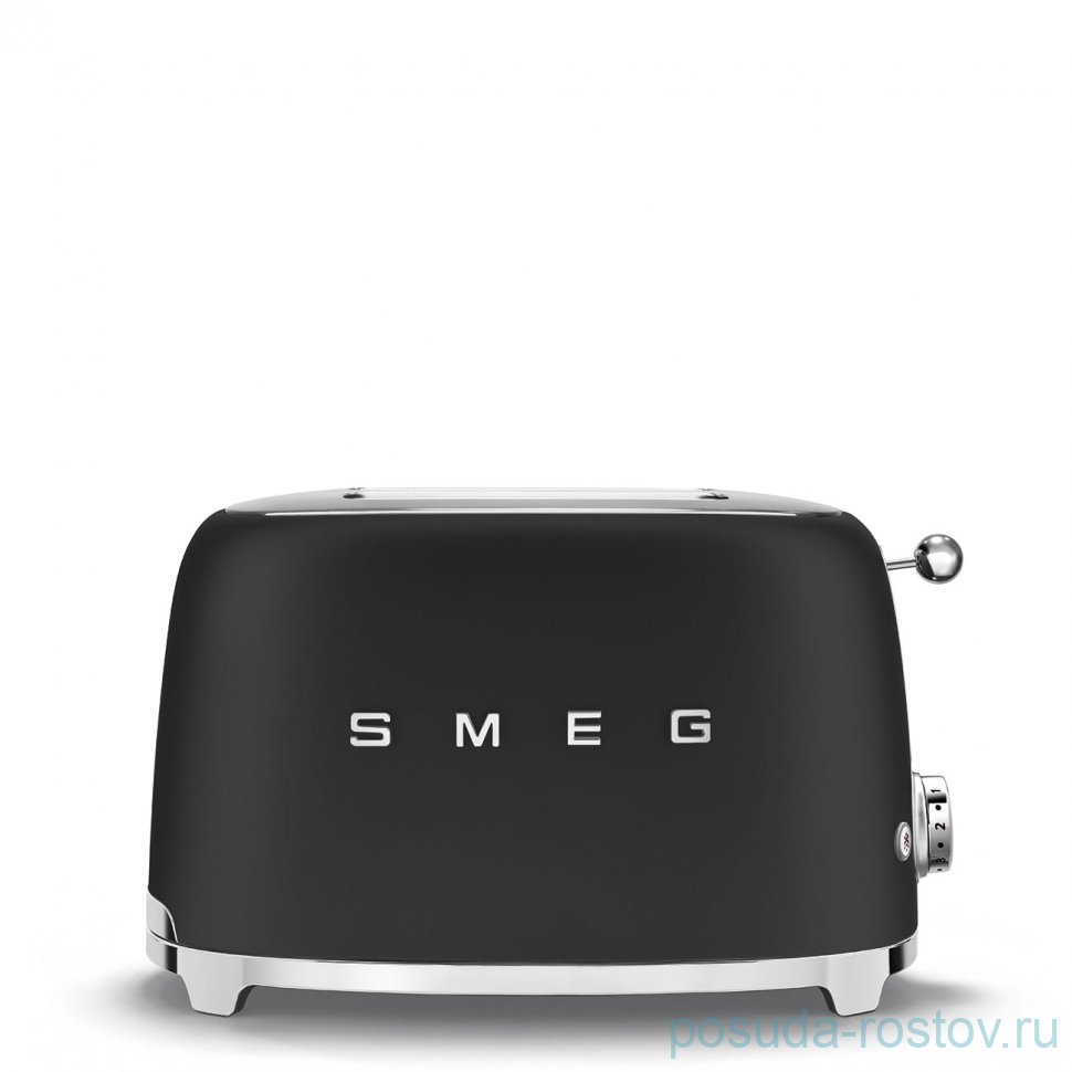 Тостер на 2 ломтика черный матовый "Smeg"  / 299712