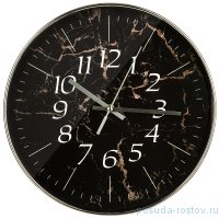 Часы настенные 30,5 х 30,5 х 4,5 см чёрные &quot;MARBLE&quot; / 268858