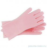 Перчатки силиконовые 2 шт розовые / 223800