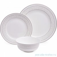 Набор посуды на 4 перcоны 12 предметов &quot;Grey lace&quot; / 379178