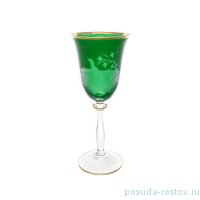 Бокалы для белого вина 185 мл 6 шт &quot;Анжела /Охота зелёная&quot; E-S / 148833