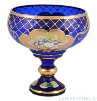 Ваза для конфет 13 см н/н &quot;Лепка синяя&quot; И-В / 097856