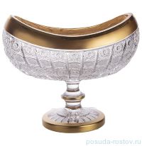 Фруктовница 30,5 см н/н Ладья &quot;Снежинка /Матовое золото&quot; / 159833