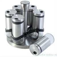 Набор для специй 120 мл на подставке 7 предметов &quot;Spice rack set&quot; / 201113