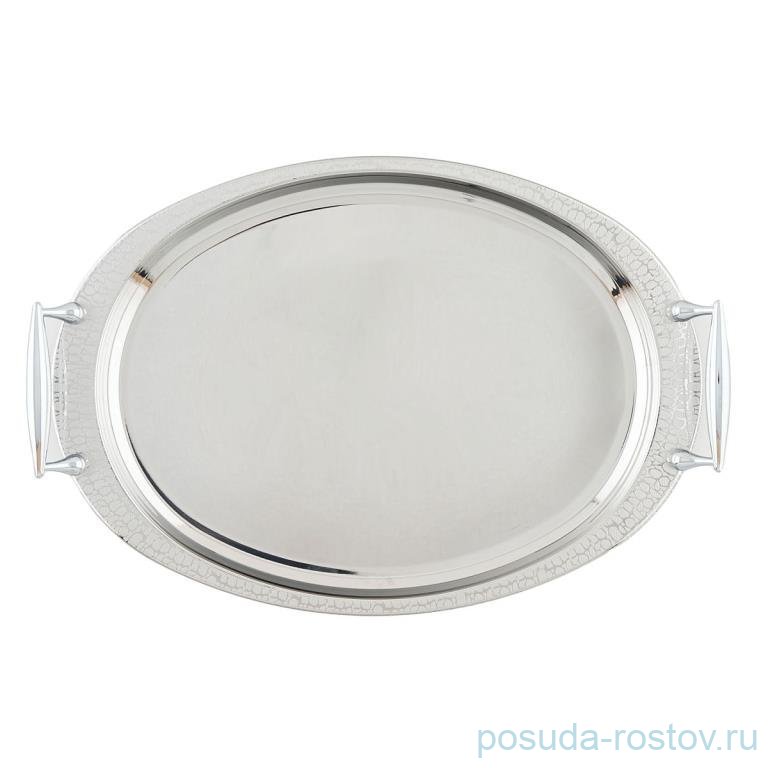 Поднос 42 х 30 см овальный с ручками "Skin Inox" / 339777