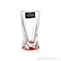 Стопки 50 мл 6 шт высокие &quot;Квадро /Красное дно&quot; / 100430