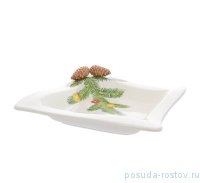 Блюдо 23 см квадратное &quot;christmas world /christmas tree&quot; / 270948