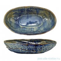 Блюдо 35 х 19 см овальное 1,5 л &quot;Aqua Blue&quot; / 367124