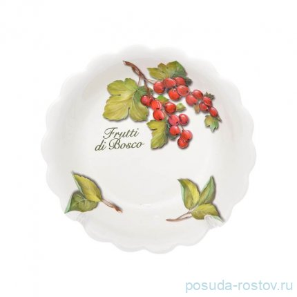 Тарелка 20,5 см глубокая 2 шт &quot;Artigianato ceramico /Лесные ягоды&quot; / 253179