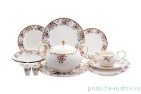 Столовый сервиз на 6 персон 26 предметов &quot;Каринзия /Цветы /золото&quot; / 152027