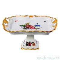 Поднос 30 х 25 см н/н &quot;Корона /Мейсенский букет&quot; / 156964
