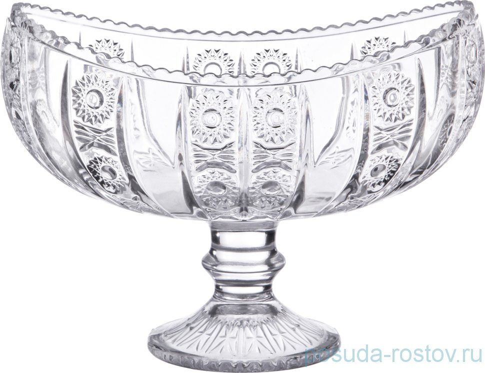 Конфетница 18 х 10,5 х 14 см н/н "MUZA CRYSTAL" / 187592