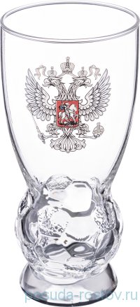 Стакан для пива 400 мл &quot;Лига /Герб РФ&quot; / 259276