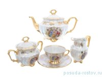 Чайный сервиз на 6 персон 15 предметов &quot;Мария-Тереза /Мадонна перламутр&quot; R-L / 254825