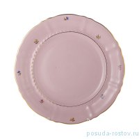Блюдо 32 см круглое &quot;Соната /Мелкие цветы&quot; розовая / 196832