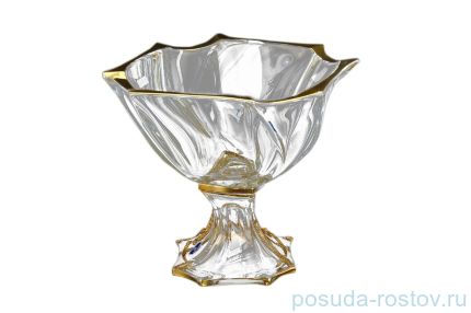Ваза для фруктов 25 см н/н &quot;Нептун /Золотой кант&quot; / 096289