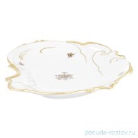 Салатник 28 см фигурный &quot;Корона /Золотая роза&quot; / 212749