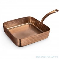 Сковородка 18 x 18 x 4.5 см квадратная мини с одной ручкой для подачи &quot;Hammered&quot; / 370369