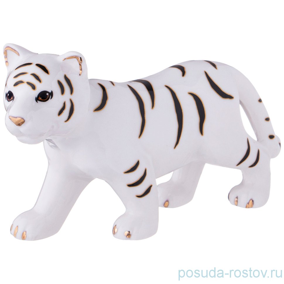 Фигурка 11,5 х 3,5 х 6,5 см белая "Тигренок" / 263825