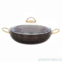 Жаровня 28 см с крышкой антипригарное покрытие чёрная &quot;Leydi /Repast&quot; / 236535