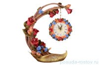 Часы 56 см каминные &quot;Розы&quot; / 093948