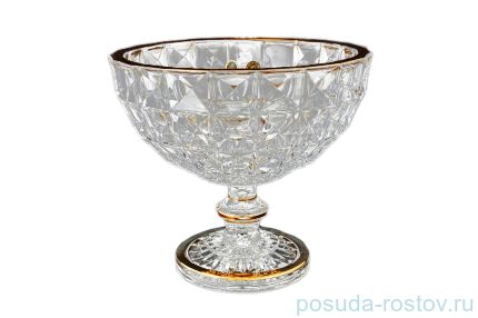 Ваза для фруктов 28 см н/н &quot;Диаманд /С золотом&quot; / 120133